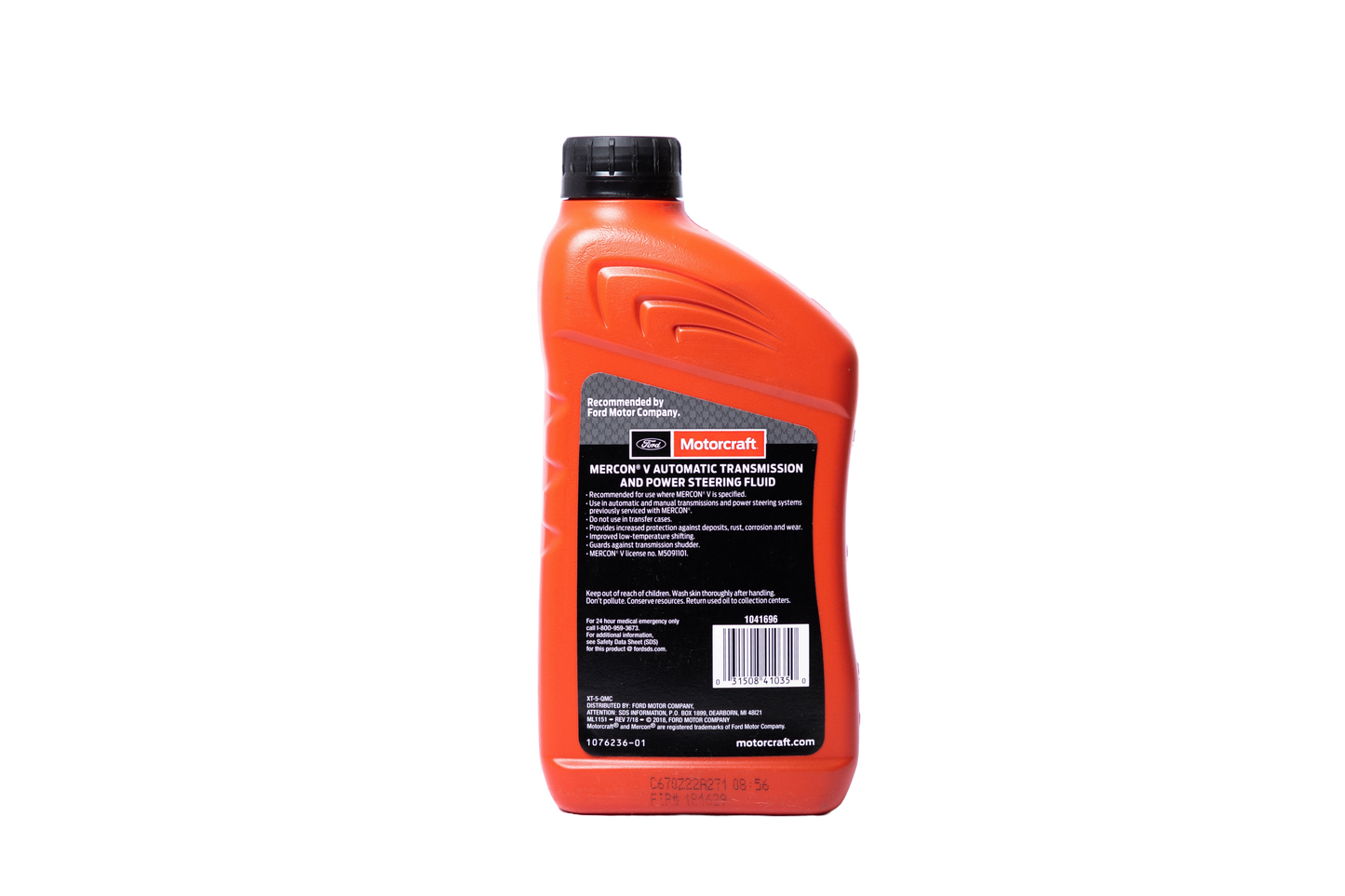 OILATFMTV MERCON V AUTOMATIC TRANSMISSION FLUID 12* 1 PACK