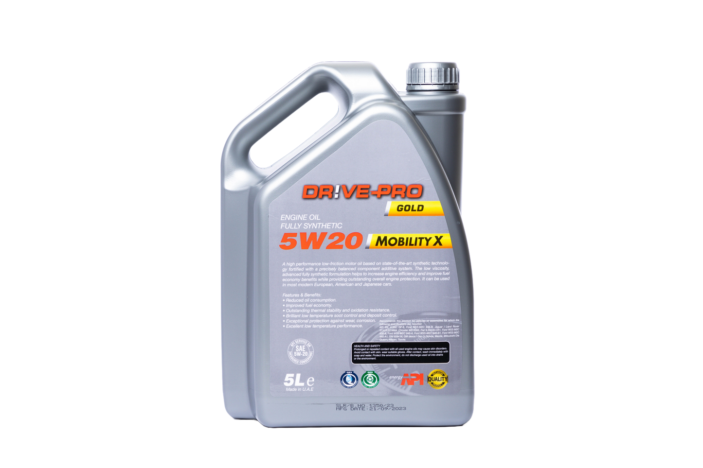 OILDPFS5W205L*3 DRIVE PRO FULLY SYN OIL 5W20 3*1 PACK