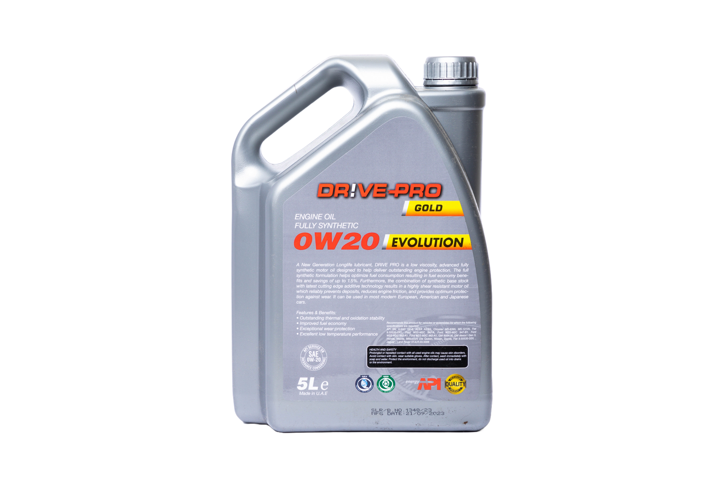 OILDPFS0W205L*3 DRIVE PRO FULLY SYN OIL 0W20 3*1 PACK